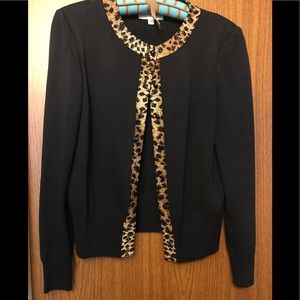 Like New! ST John Collection black cardigan